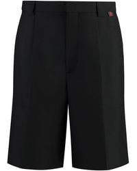 Gucci - Wool-Blend Bermuda Shorts With Web Detail - Lyst