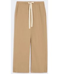 Max Mara - Cotton Drawstring Trousers - Lyst