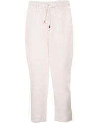 Kiton - Tailored Linen Drawstring Trousers - Lyst