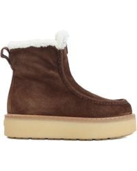Prada - Suede Ankle Boots - Lyst