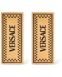 Versace - 90S Logo Earrings - Lyst
