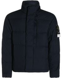 Stone Island - Inspired Zip-Front Jacket With Button Closure, Side Pockets & Badge Detail - Lyst