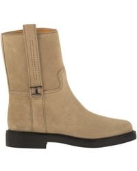 Tod's - Suede Ankle Boot - Lyst