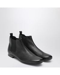Prada - Leather Chelsea Boots - Lyst
