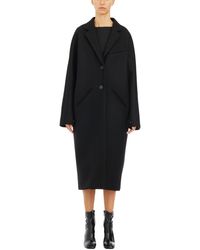 Courreges - Cocoon Wool Long Coat - Lyst
