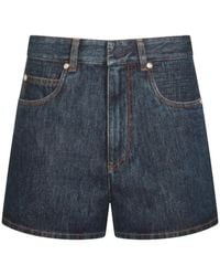 Fendi - Denim Shorts - Lyst