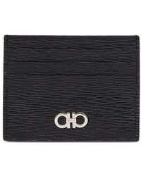 Ferragamo - Gancini Leather Credit Card Case - Lyst
