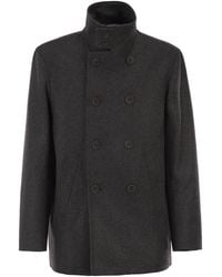 Herno - Double-Breasted Coat - Lyst