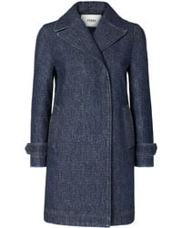 Fendi - Dark Ff Denim Jacket - Lyst
