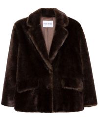 Stand Studio - Evyn Faux Fur Jacket Clothing - Lyst