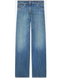 Versace - Raw Cut Frayed Jeans - Lyst