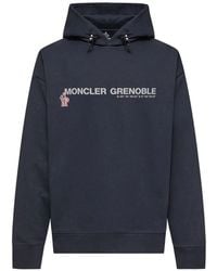 Moncler - Logoed Cotton Hoodie - Lyst