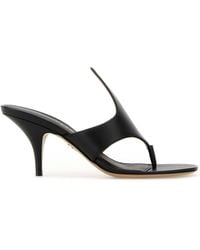 Ferragamo - Salvatore Leather Lyrai Thong Mules - Lyst