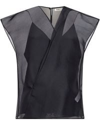 KHAITE - Silk Organza Mer Top - Lyst