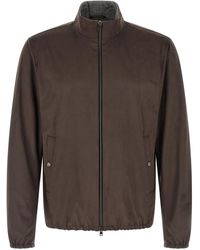 Herno - Suede Effect Jacket - Lyst