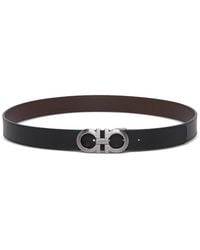 Ferragamo - Reversible Gancini Hook Belt - Lyst