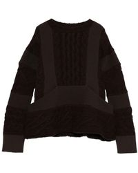Sacai - Wool Knit Pullover - Lyst