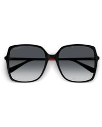 Gucci - Low Nose Bridge Fit Square Sunglasses - Lyst