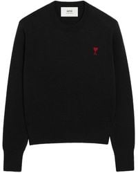 Ami Paris - De Coeur Wool Sweater - Lyst