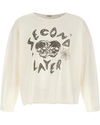 Second/Layer - 'Skull' T-Shirt - Lyst