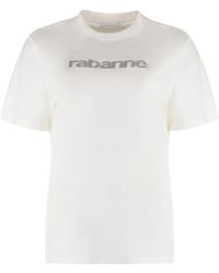 Rabanne - Cotton Crew-Neck T-Shirt - Lyst
