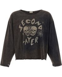 Second/Layer - 'Skull' T-Shirt - Lyst