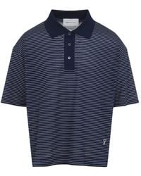 Ami Paris - Ami Striped Boxy Fit Polo - Lyst