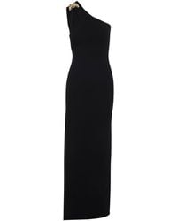 Elisabetta Franchi - Long One-Shoulder Dress - Lyst
