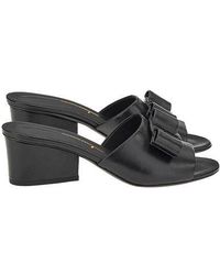 Ferragamo - Leather Valery 55 Sandals - Lyst