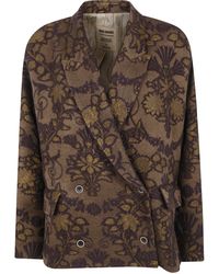 Uma Wang - "Etillade" Crossword Jacket - Lyst