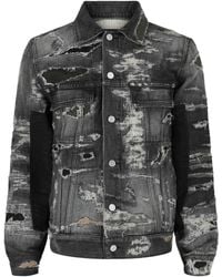 Givenchy - Distressed Denim Jacket - Lyst