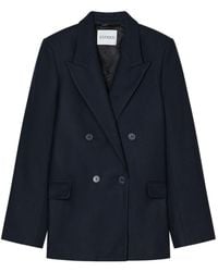 Closed - Double-Breasted Blazer Jacket - Lyst