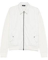 Herno - Zip-Fastening Long-Sleeve Natural Cotton Jacket - Lyst