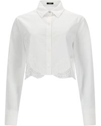 Versace - Shirt With Lace Inserts - Lyst