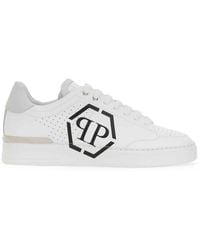 Philipp Plein - High-Quality Cow Leather Sneakers With Logo - Lyst