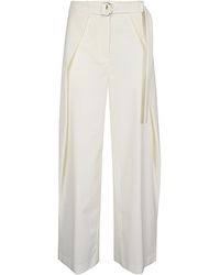 Erika Cavallini Semi Couture - Wool Twill Amelia Trousers - Lyst