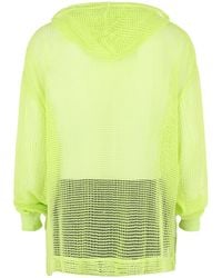 Givenchy - Hooded Mesh Long Sleeve T-Shirt - Lyst