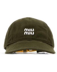 Miu Miu - Logo Baseball Hat - Lyst