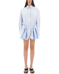 Alexander Wang - 'Prestyled Pleated Boxer Romper' Jumpsuit - Lyst
