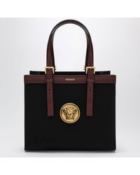 Versace - Rivière Mini Canvas Shopper Bag - Lyst