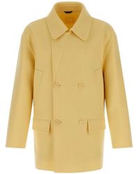 Fendi - Wool Double-Breasted Pea Coat - Lyst