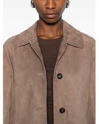 Max Mara - Camel Suede Charme Jacket - Lyst