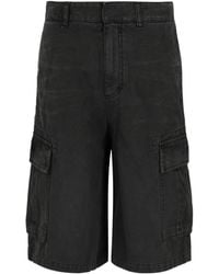 Givenchy - Embroidered Cargo Denim Shorts - Lyst