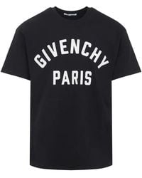 Givenchy - Logo Print Straight Fit Cotton T-Shirt - Lyst