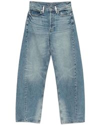 Alexander Wang - Jeans A Gamba Ampia E Vita Media Con Cristalli - Lyst