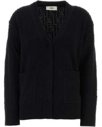 Fendi - Wool Blend Cardigan - Lyst