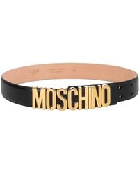 Moschino - Logo Buckle Belt - Lyst