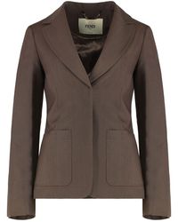 Fendi - Wool-Mohair Blend Blazer - Lyst