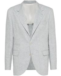 Brunello Cucinelli - Linen Blazer - Lyst