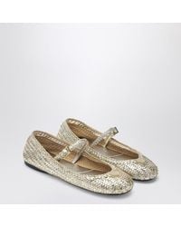 Prada - Woven Leather Ballet Flats - Lyst